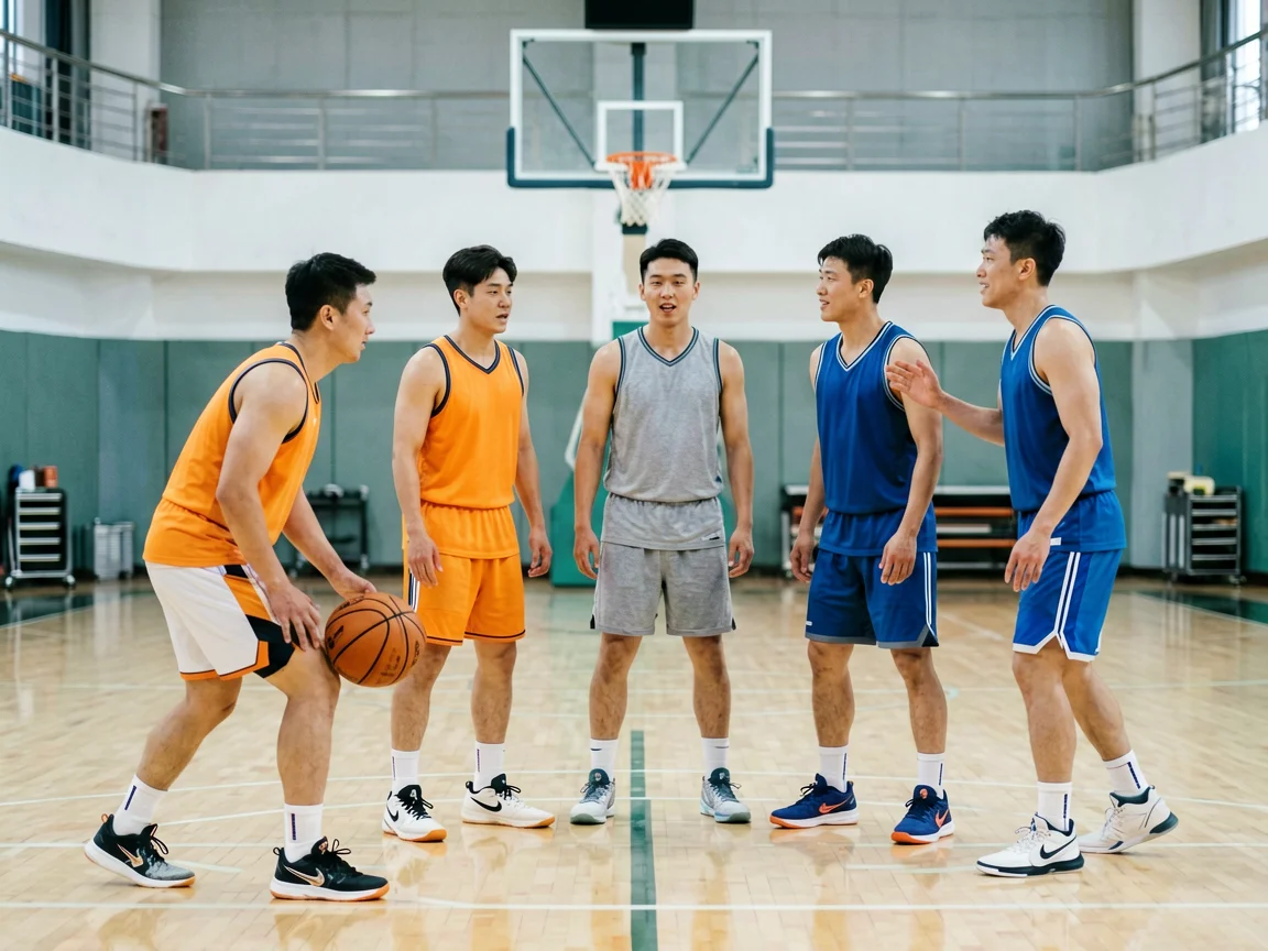 篮球赛前热身，CBA辽宁男篮阵容